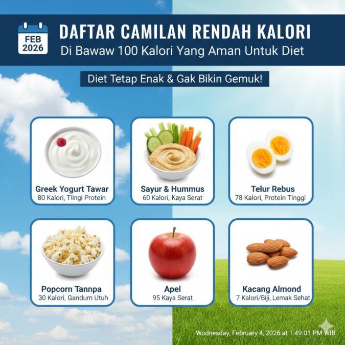 Daftar Camilan Rendah Kalori Di Bawah Seratus Kalori Yang Aman Untuk Diet