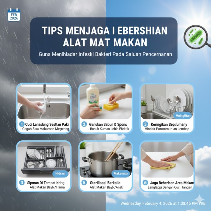 Tips Menjaga Kebersihan Alat Makan Guna Menghindari Infeksi Bakteri Pada Saluran Pencernaan